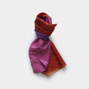 [SCARF] STALL YASURAGI ERIMAKI (PINK × PURPLE × ORANGE × RED) | GUNNAI TEXTILES| FUJI SAKURA