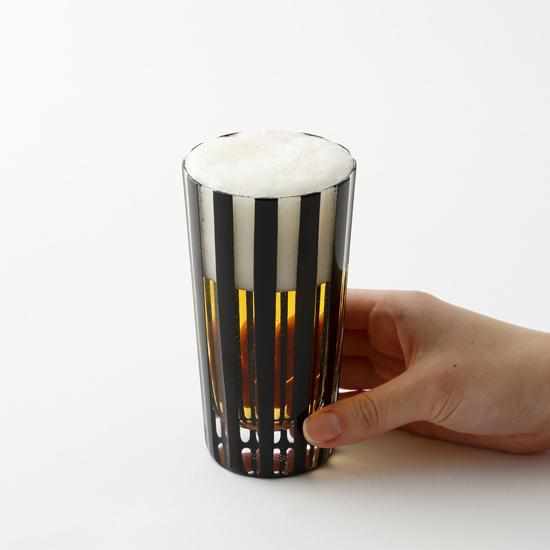 [GLASS] KUROCO STRIPED TUMBLER | EDO CUT GLASS