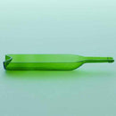 [LARGE PLATE (PLATTER)] FUNEW WINE BOTTLE HALF CUT L GREEN | EDO CUT GLASS