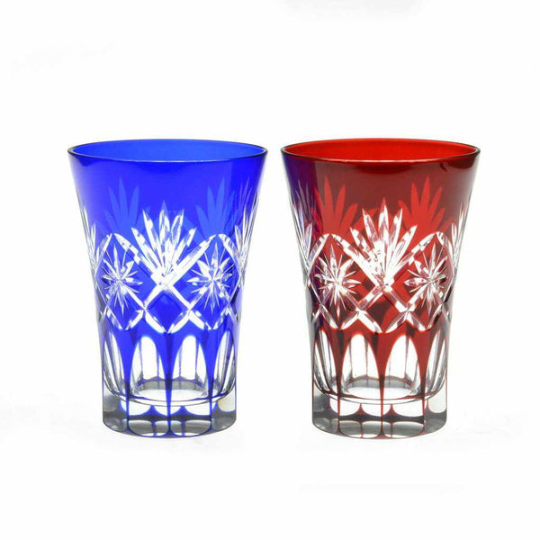 [GLASS] HOSHIKENBISHI TUMBLER PAIR | EDO CUT GLASS