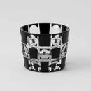 [GLASS] KUROCO TAMA CHECKERED GUINOMI | EDO CUT GLASS