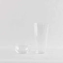 [GLASS] THIN TUMBLER L & PERSIMMON PEA SMALL BOWL SET IN A WOODEN BOX | EDO GLASS