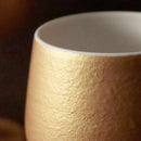 [CUP] GOLD WINE PORCELAIN GLASS (SHORT) | MINO WARES | MARUMO TAKAGI