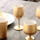 [CUP] GOLD WINE PORCELAIN GLASS (SLIM) | MINO WARES | MARUMO TAKAGI