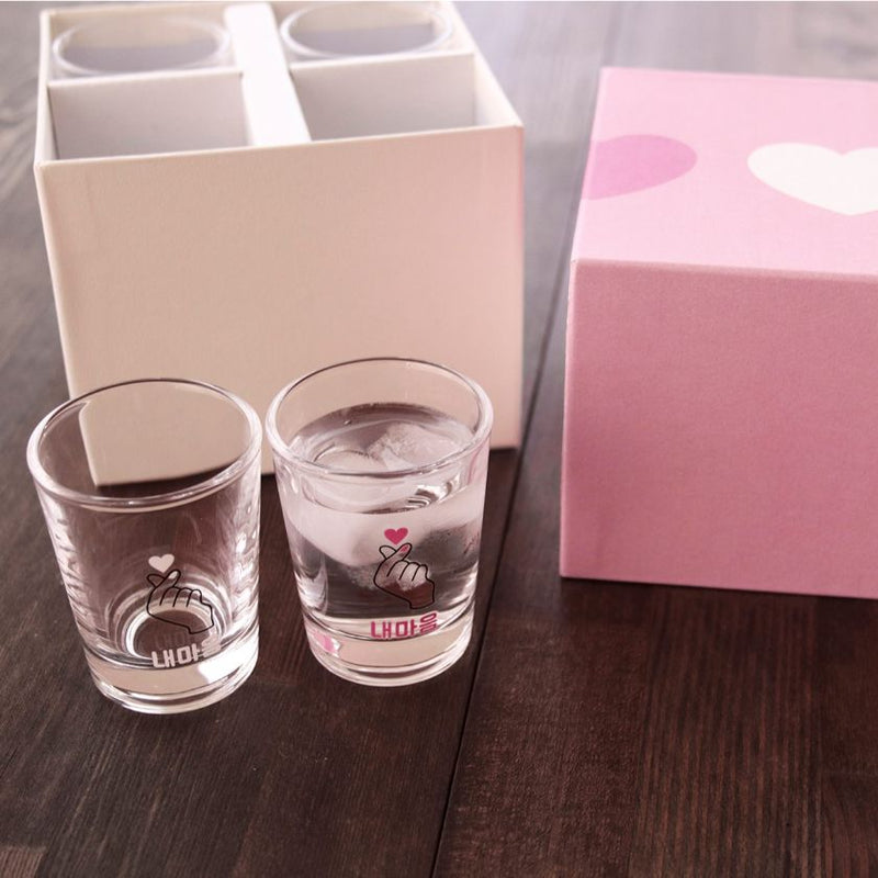 [SHOT GLASS] COLOR & DESIGN CHANGE HEART (4 PIECES) | MARUMO TAKAGI