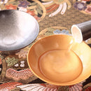 [SAKE CUP] PAIR OF SAKE CUPS | LACQUERED EGG CERAMIC | MINO WARES | MARUMO TAKAGI