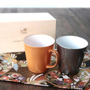 [MUG (CUP)] PAIR OF MUG CUPS | LACQUERED EGG CERAMIC | MINO WARES | MARUMO TAKAGI