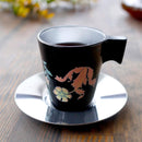[MUG (CUP)] BOTANICAL (BLACK) CUP & SAUCER  | COLOR & DESIGN CHANGE | MARUMO TAKAGI