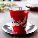 [MUG (CUP)] BOTANICAL (RED) CUP & SAUCER  | COLOR & DESIGN CHANGE | MARUMO TAKAGI