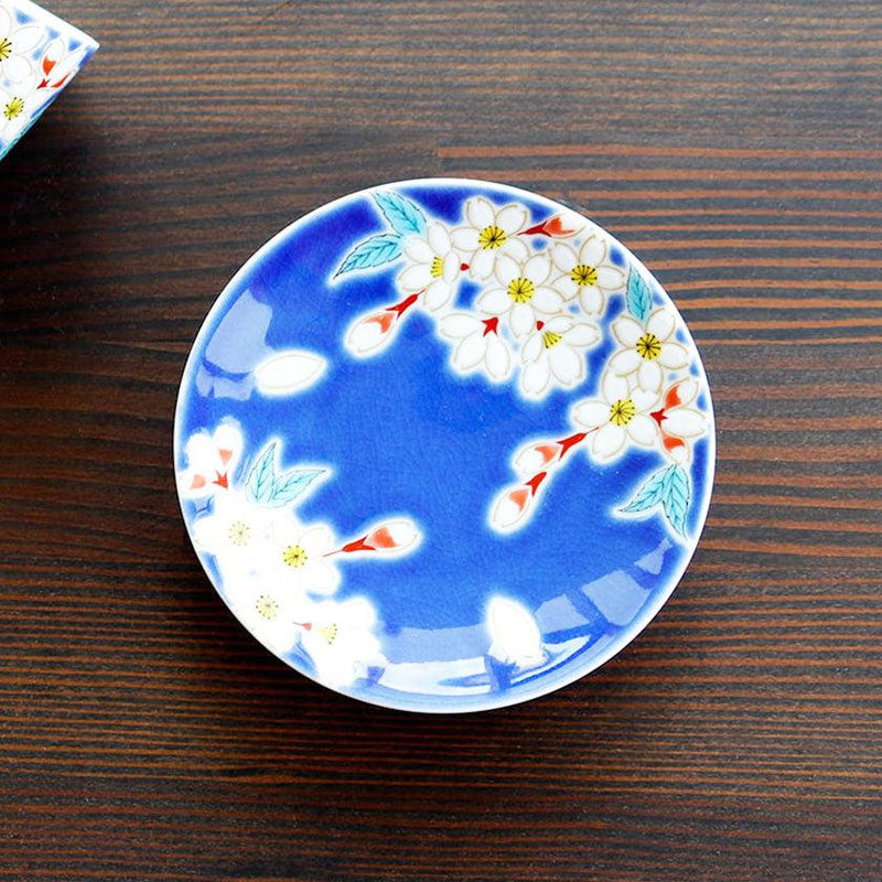 [SMALL DISH (PLATE)]  SAKURA  | KUTANI WARES | MARUMO TAKAGI