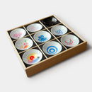 [SAKE CUP] 9 PIECES SET SHUN JAPAN JAPANESE TRADITION MAGIC | MINO WARES | MARUMO TAKAGI