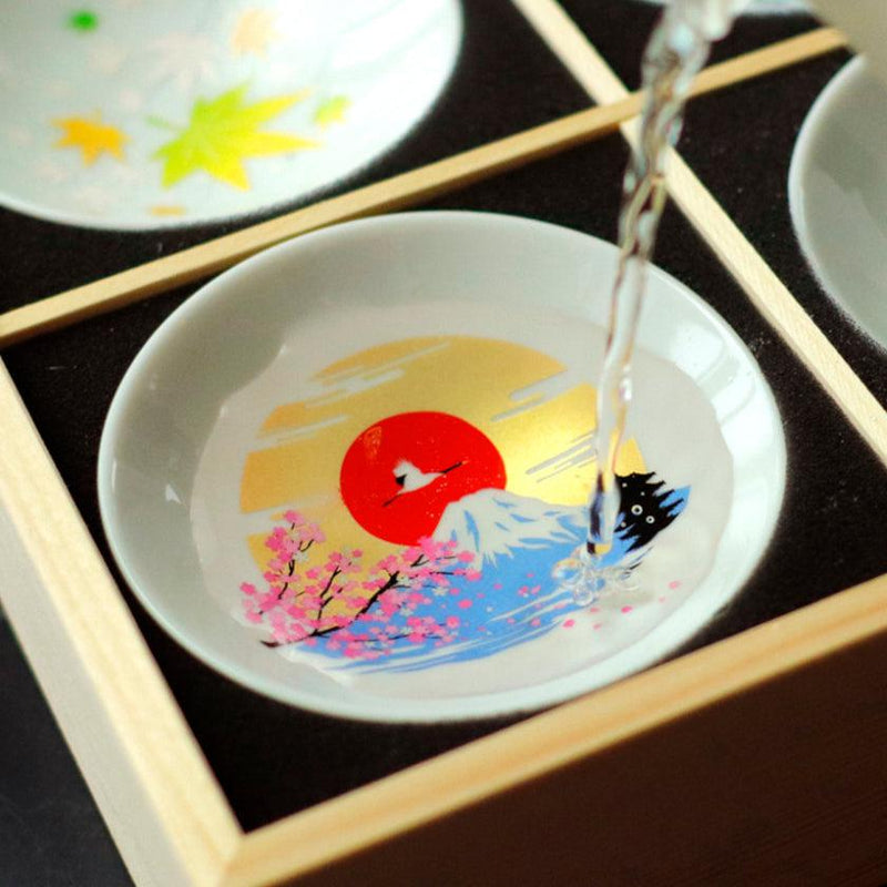 [清酒杯] 9件套裝日本日本傳統魔術| Mino Wares | Marumo Takagi