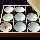 [SAKE CUP] 9 PIECES SET SHUN JAPAN JAPANESE TRADITION MAGIC | MINO WARES | MARUMO TAKAGI