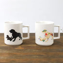 [MUG (CUP)] DOG PARENT & CHILD (WHITE) | COLOR & DESIGN CHANGE | MINO WARES | MARUMO TAKAGI