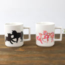 [MUG (CUP)] DOG PARENT & CHILD (WHITE) | COLOR & DESIGN CHANGE | MINO WARES | MARUMO TAKAGI