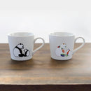 [MUG (CUP)] PANDA PARENT & CHILD | COLOR & DESIGN CHANGE | MINO WARES | MARUMO TAKAGI