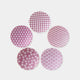 [จานเล็ก (จาน)] ชุดมันวาวสีชมพู 5 | Mino Wares | Marumo Takagi