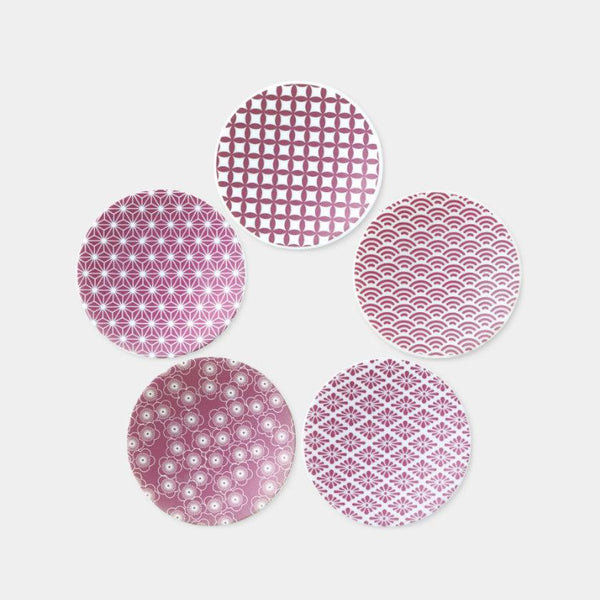 [小菜（板）] 5 |的粉紅色光澤套件Mino Wares |馬魯莫·高吉（Marumo Takagi）