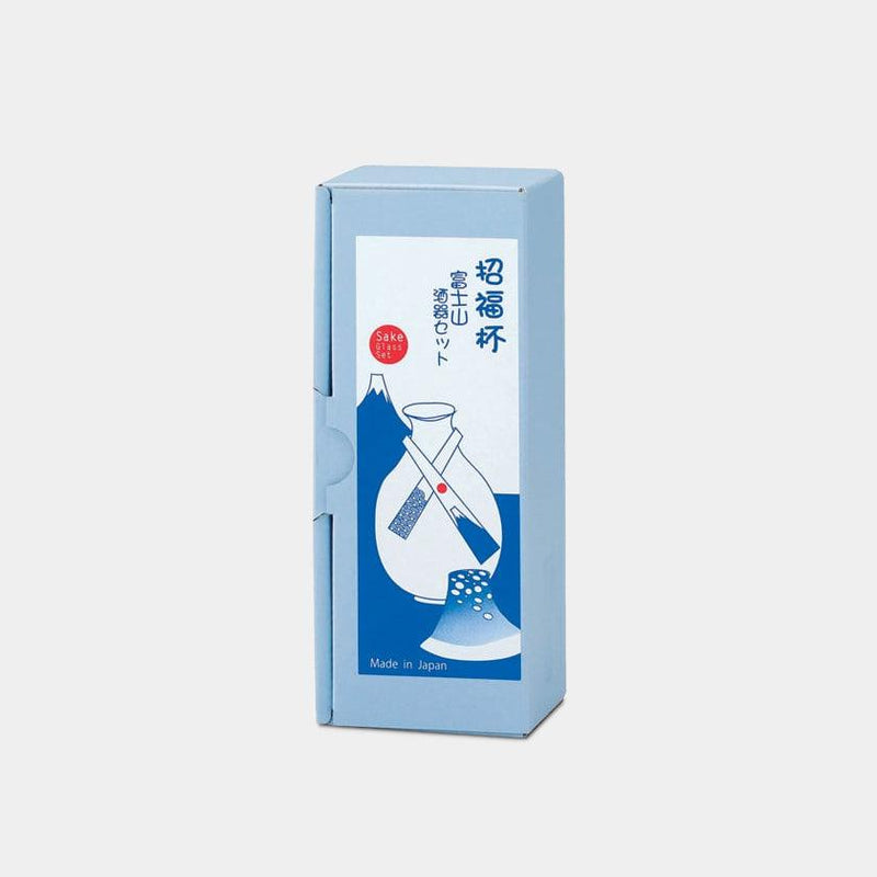 [清酒瓶和杯子套裝] MT。富士（藍色）|馬魯莫·高吉（Marumo Takagi）