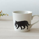 [MUG (CUP)] CAT HOLDING KITTEN IN MOUTH (WHITE) | COLOR & DESIGN CHANGE | MINO WARES | MARUMO TAKAGI