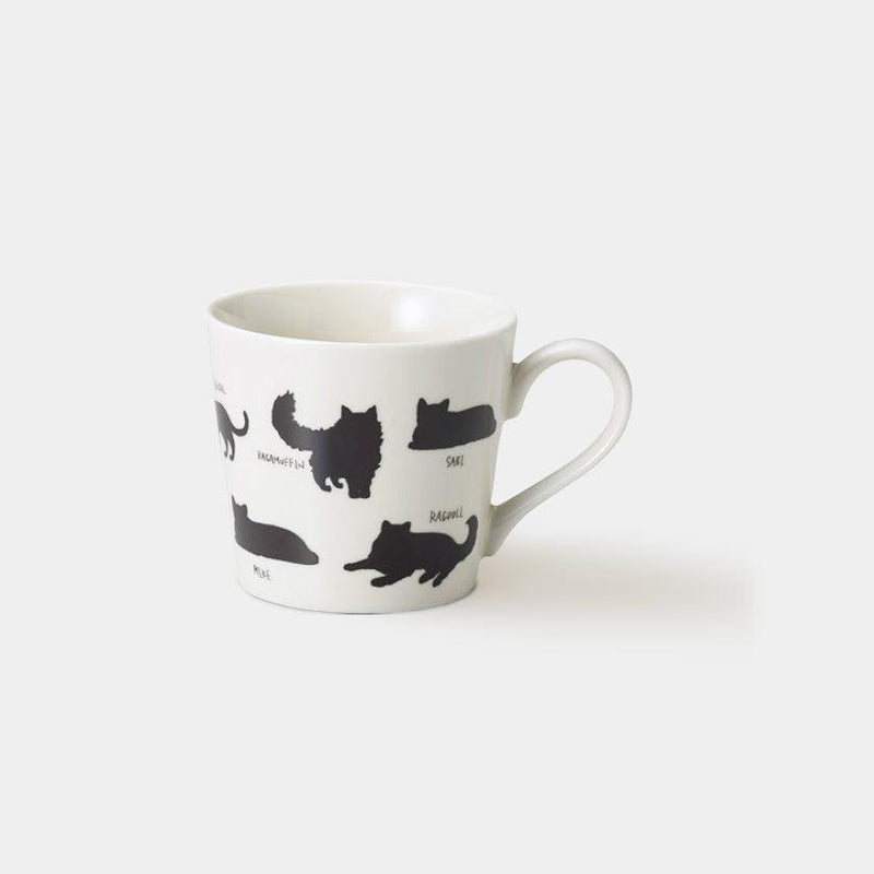 [MUG (CUP)] RELAXED CAT (1) TORTOISESHELL CAT ETC. | COLOR & DESIGN CHANGE | MINO WARES | MARUMO TAKAGI