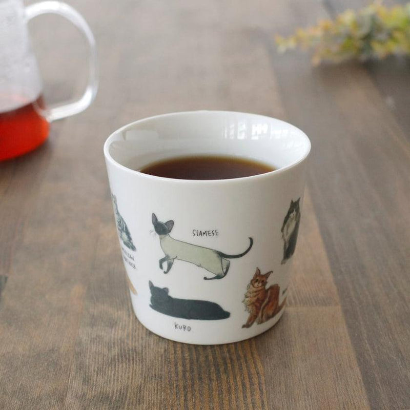 [MUG (CUP)] RELAXED CAT (2) BICOLOR CAT ETC. | COLOR & DESIGN CHANGE | MINO WARES | MARUMO TAKAGI