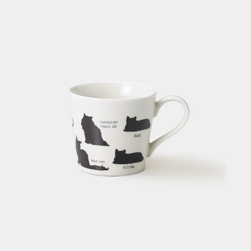 [MUG (CUP)] RELAXED CAT (2) BICOLOR CAT ETC. | COLOR & DESIGN CHANGE | MINO WARES | MARUMO TAKAGI