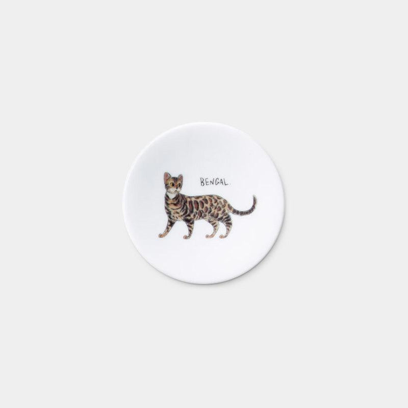 [SMALL DISH (PLATE)] RELAXED CAT SET OF 5 | MINO WARES | MARUMO TAKAGI