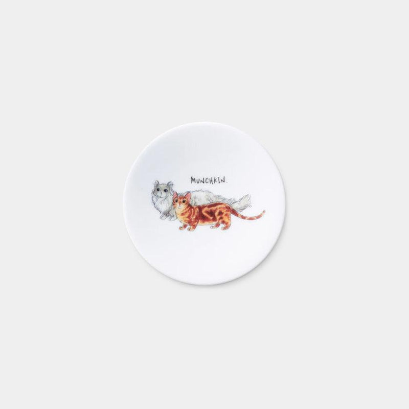 [SMALL DISH (PLATE)] RELAXED CAT SET OF 5 | MINO WARES | MARUMO TAKAGI