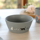 [BOWL] CAT 13 CM LUMINOUS BOWL (MATTE LIGHT GRAY) | MINO WARES | MARUMO TAKAGI