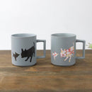 [MUG (CUP)] DOG & PUPPY CHIHUAHUA (MATTE LIGHT GRAY) | COLOR & DESIGN CHANGE | MINO WARES | MARUMO TAKAGI