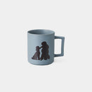 [MUG (CUP)] DOG & PUPPY POODLE (MATTE LIGHT GRAY) | COLOR & DESIGN CHANGE | MINO WARES | MARUMO TAKAGI