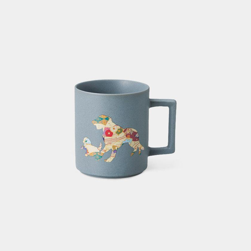 [MUG (CUP)] DOG & PUPPY GOLDEN RETRIEVER (MATTE LIGHT GRAY) | COLOR & DESIGN CHANGE | MINO WARES | MARUMO TAKAGI