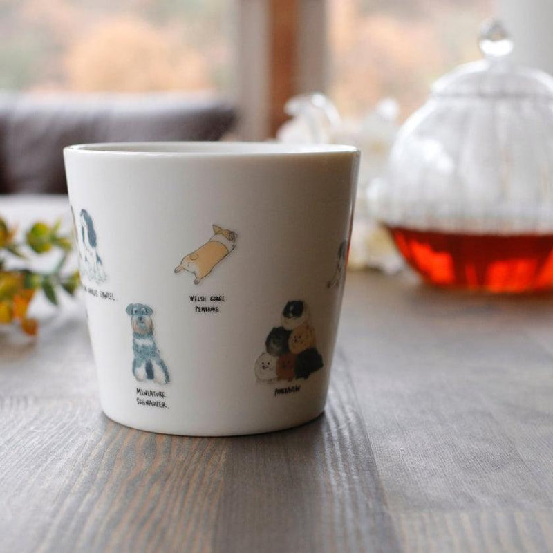 [MUG (CUP)] RELAXED DOGS (1) CORGI, ETC. | MINO WARES | MARUMO TAKAGI