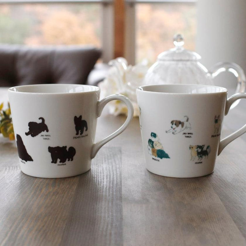 [MUG (CUP)] RELAXED DOGS (1) CORGI, ETC. | MINO WARES | MARUMO TAKAGI