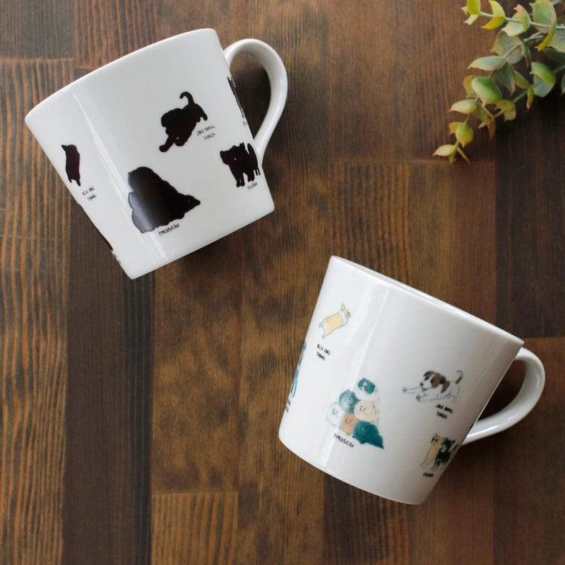 [MUG (CUP)] RELAXED DOGS (1) CORGI, ETC. | MINO WARES | MARUMO TAKAGI