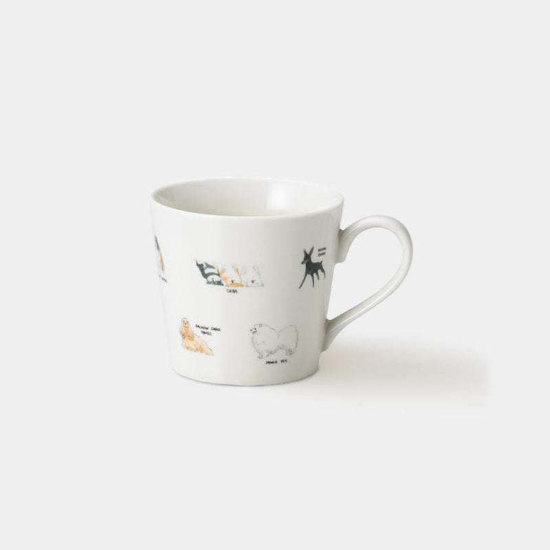 [MUG (CUP)] RELAXED DOGS (2) SPITZ, ETC. | MINO WARES | MARUMO TAKAGI