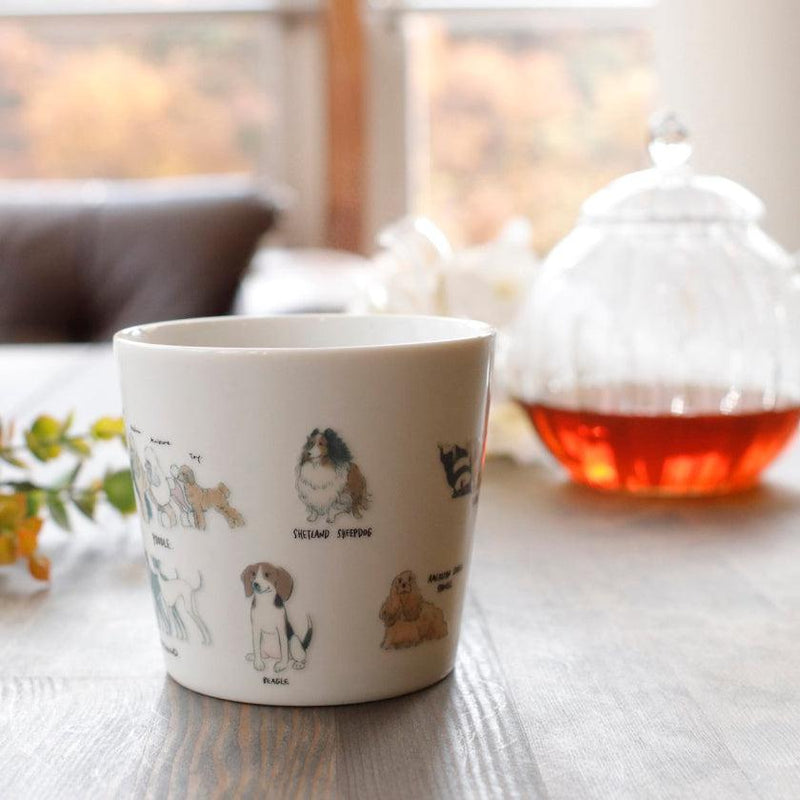 [MUG (CUP)] RELAXED DOGS (2) SPITZ, ETC. | MINO WARES | MARUMO TAKAGI