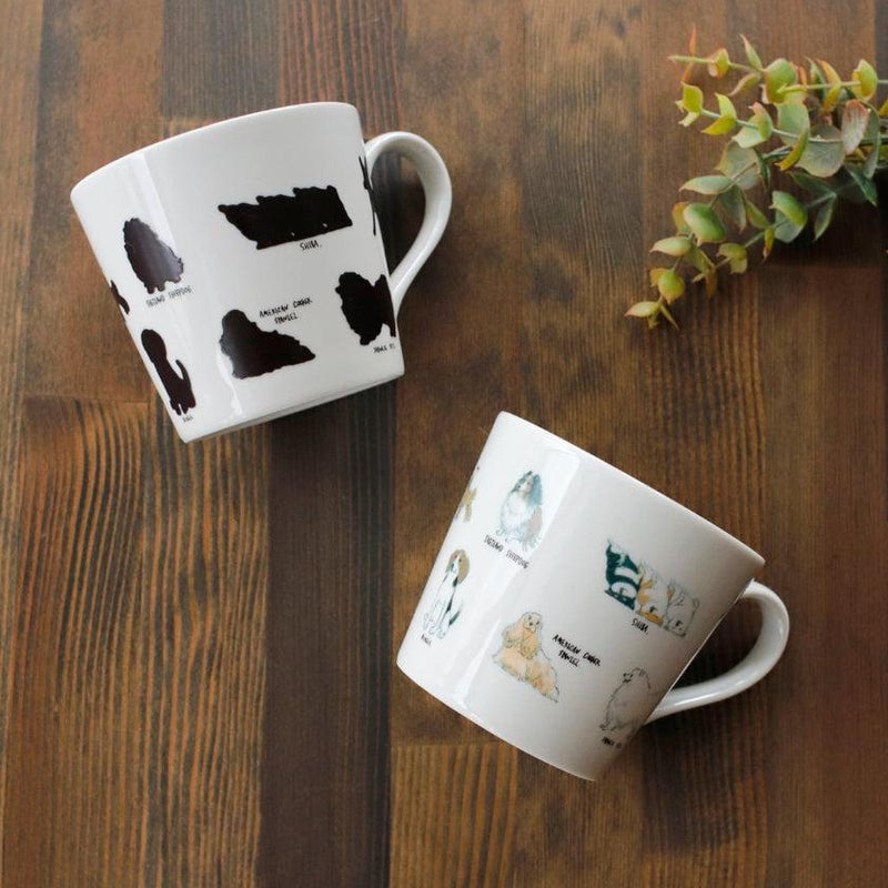 [MUG (CUP)] RELAXED DOGS (2) SPITZ, ETC. | MINO WARES | MARUMO TAKAGI