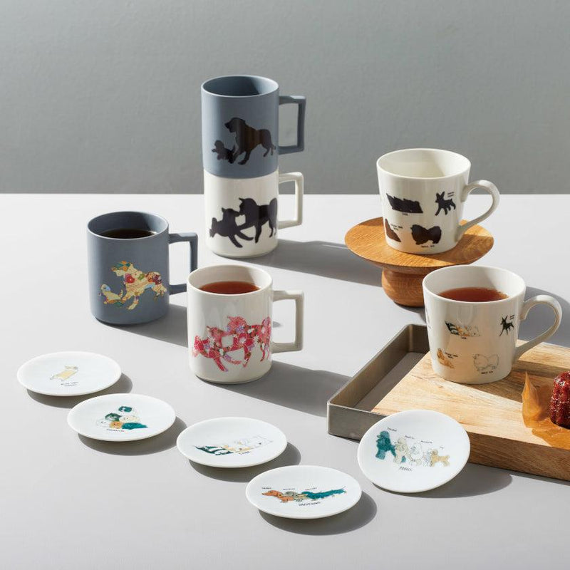 [MUG (CUP)] RELAXED DOGS (2) SPITZ, ETC. | MINO WARES | MARUMO TAKAGI