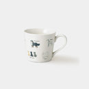 [MUG (CUP)] RELAXED DOGS (3) DALMATIANS, ETC. | MINO WARES | MARUMO TAKAGI