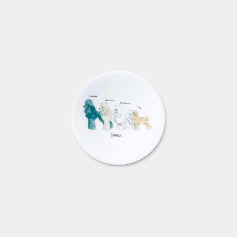 [SMALL DISH (PLATE)] RELAXED DOGS SET OF 5 | MINO WARES | MARUMO TAKAGI