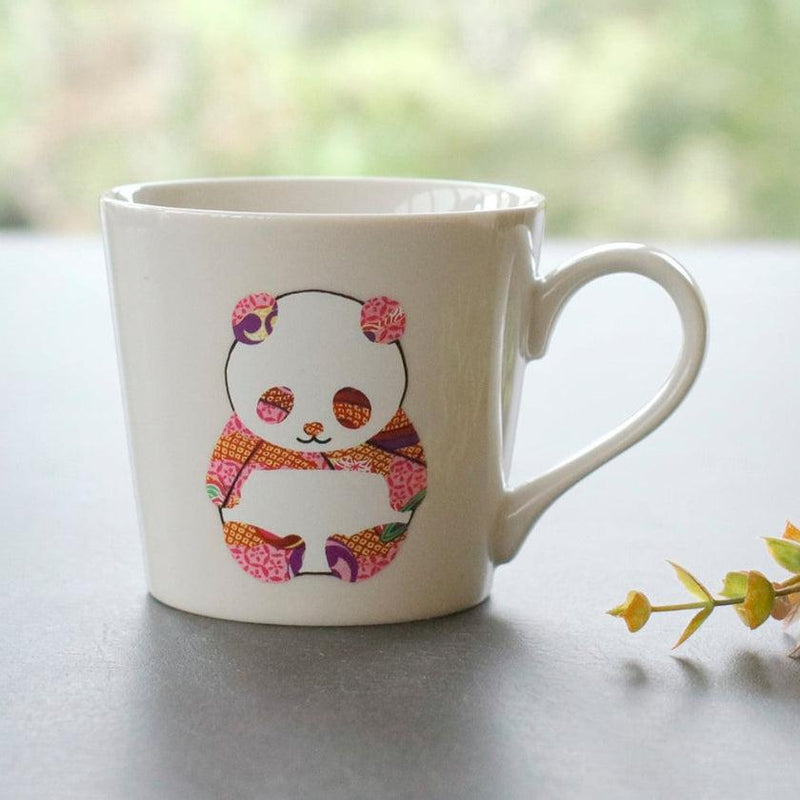 [杯子（杯）]熊貓（白色）|顏色與設計變更| Mino Wares |馬魯莫·高吉（Marumo Takagi）