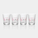 [SHOT GLASS] KYUN HEART SET OF 4 | COLOR & DESIGN CHANGE | MARUMO TAKAGI