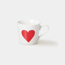 [MUG (CUP)] WRAPPED IN HEART (WHITE) | COLOR & DESIGN CHANGE | MINO WARES | MARUMO TAKAGI