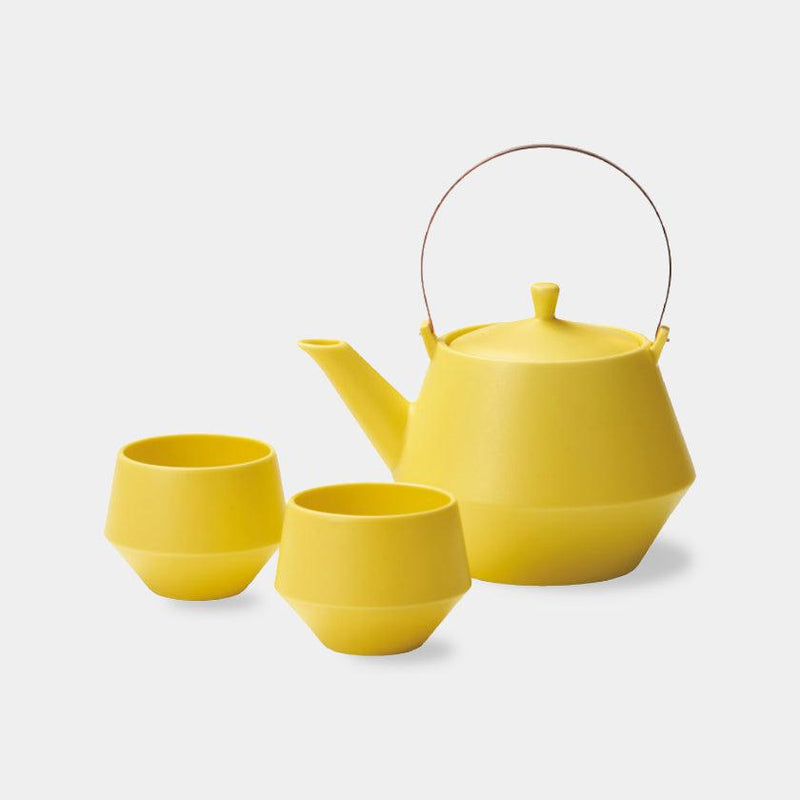 [TEA POT & CUPS SET] YELLOW | MINO WARES | MARUMO TAKAGI