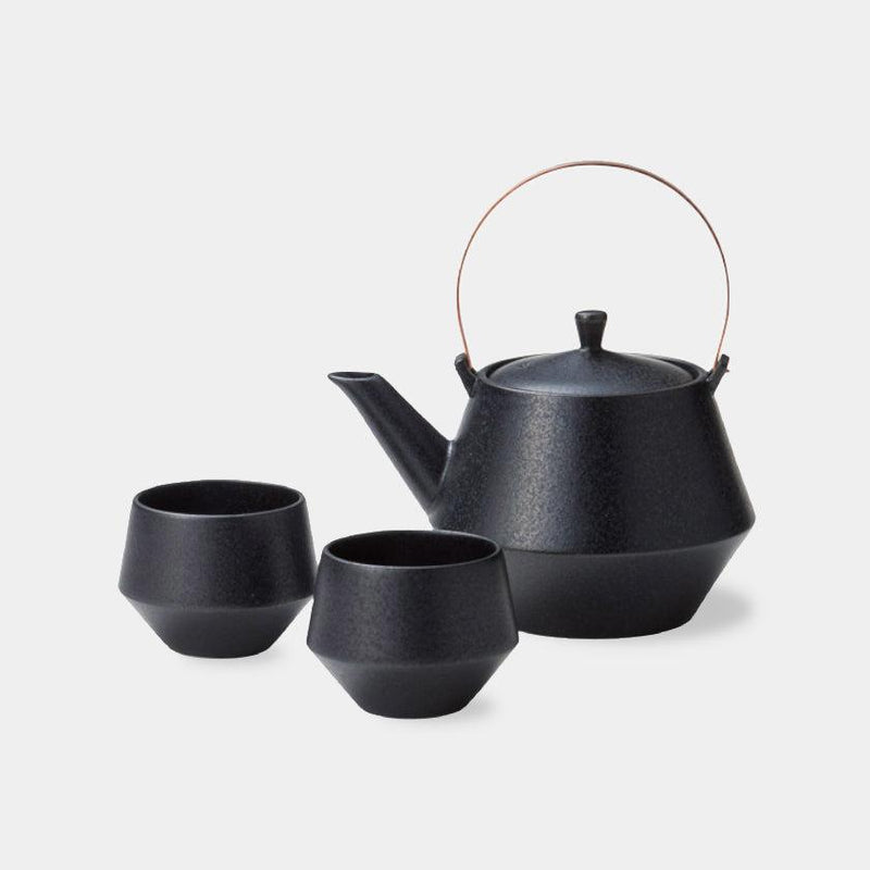 [TEA POT & CUPS SET] BLACK | MINO WARES | MARUMO TAKAGI