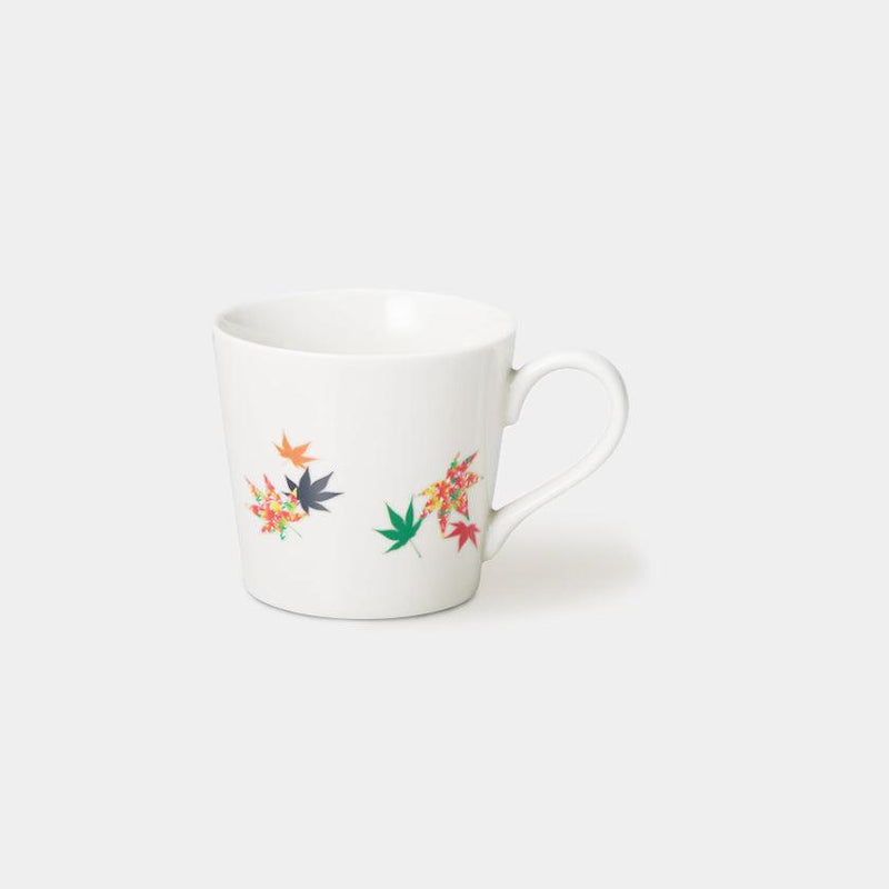 [MUG (CUP)] AUTUMN LEAVES (WHITE) | COLOR & DESIGN CHANGE | MINO WARES | MARUMO TAKAGI