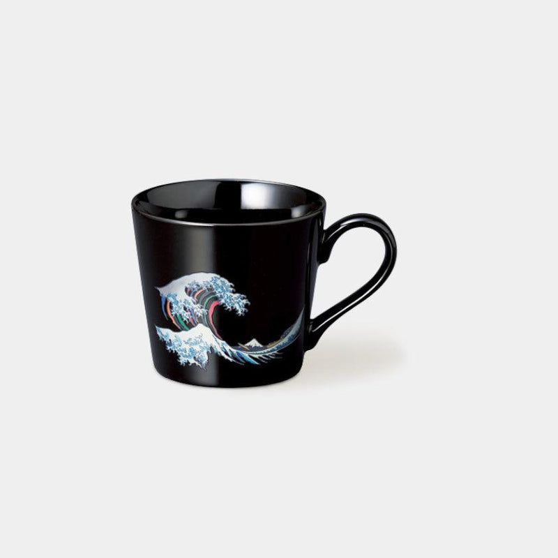 [MUG (CUP)] HOKUSAI (BLACK) | COLOR & DESIGN CHANGE | MINO WARES | MARUMO TAKAGI