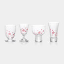 [GLASS SET] CHERRY BLOSSOM SET OF 4 | COLOR & DESIGN CHANGE | MARUMO TAKAGI